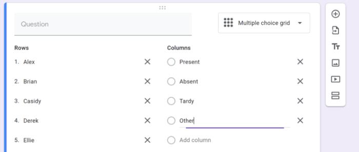 Cara bikin absen di google form