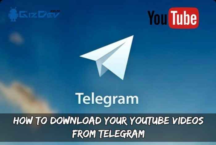 Cara download video youtube di telegram