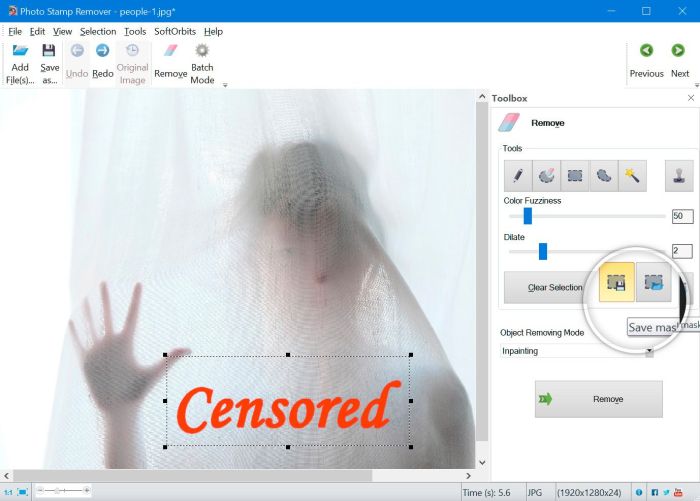Cara menghilangkan sensor pada foto