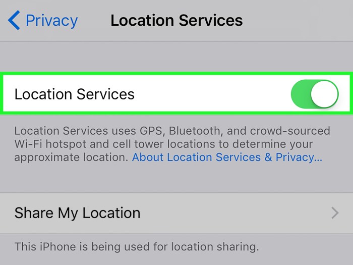 Cara mengaktifkan gps di iphone