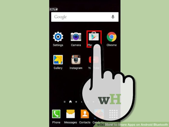 Bagaimana cara mengirim aplikasi lewat bluetooth