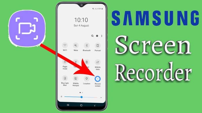 Cara merekam layar di hp samsung