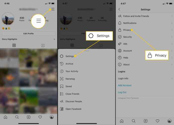 Cara menyembunyikan highlight instagram