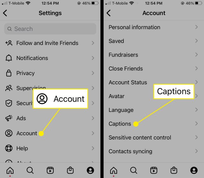 Cara menghapus caption di ig