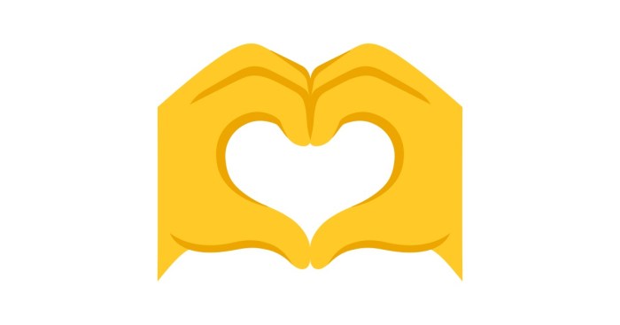 Cara mendapatkan emoji tangan love