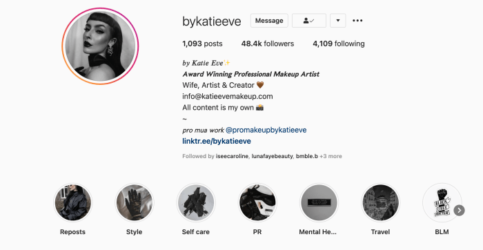 Cara bold di instagram