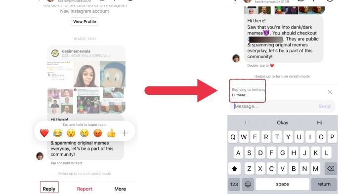 Cara membalas dm instagram