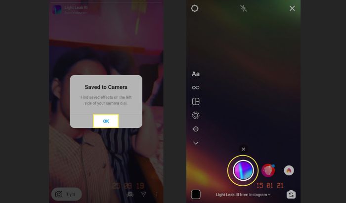Cara memunculkan filter instagram lite