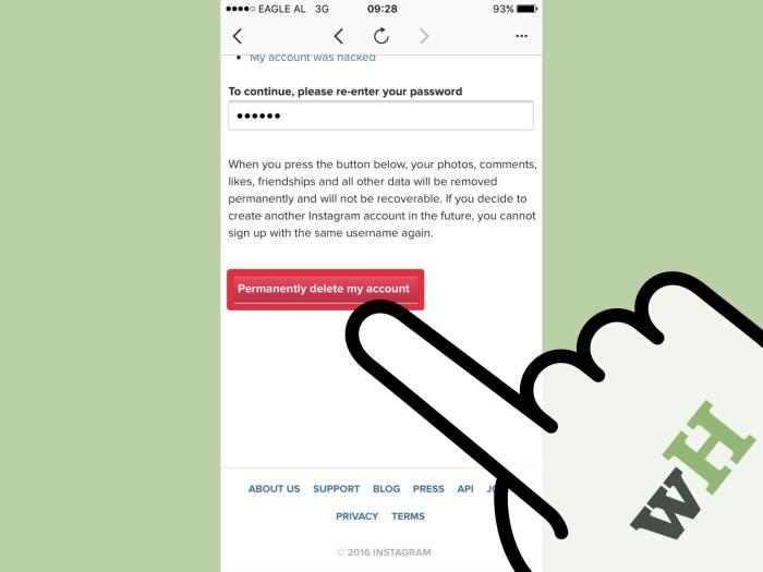 Cara menghilangkan tulisan di instagram