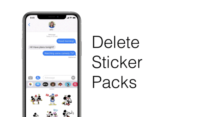 Cara hapus stiker wa iphone