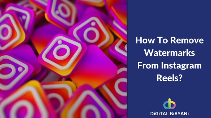 Cara menghilangkan watermark reels instagram