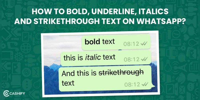 Cara buat underline di whatsapp