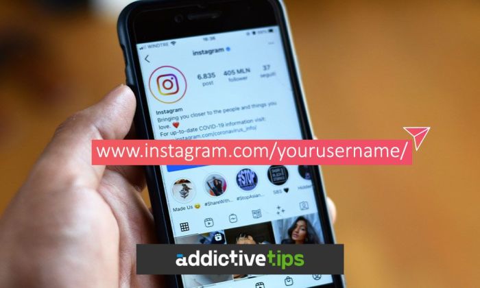 Cara copy link instagram profile