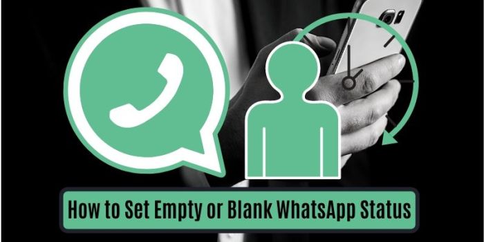 Cara buat status whatsapp kosong