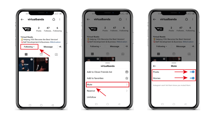 Cara mengembalikan story yang disenyapkan
