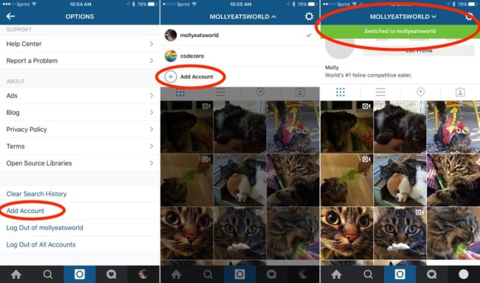 Cara multi akun ig