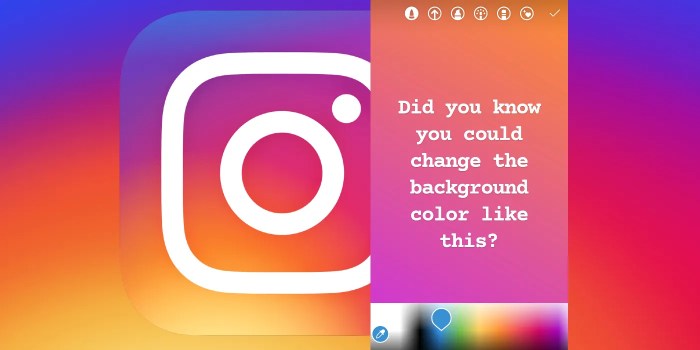 Cara mengganti background instastory android
