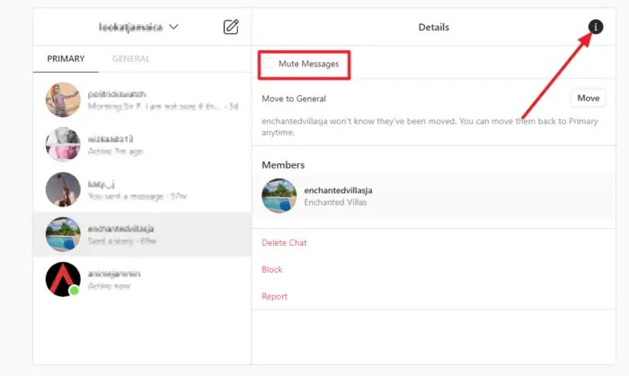 Cara batal senyapkan ig