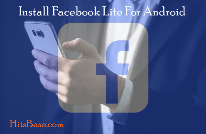 Cara tambah akun facebook lite