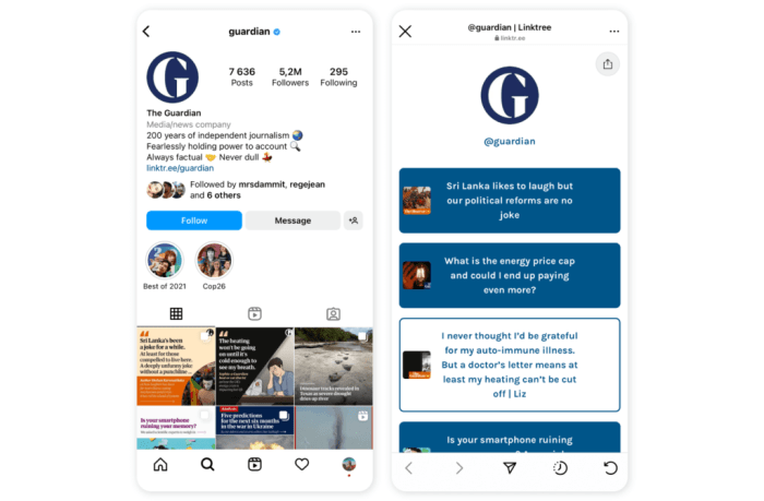 Cara membagikan link ig