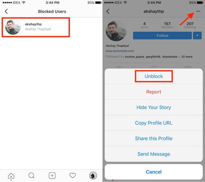 Cara mengembalikan hide story ig