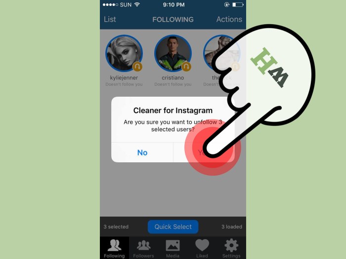 Cara melihat unfollow instagram iphone
