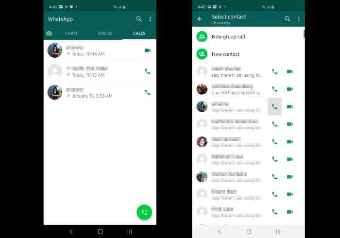 Cara membuat panggilan wa memanggil