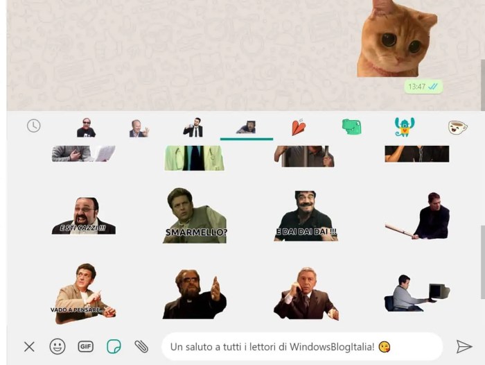 Cara memunculkan stiker di whatsapp