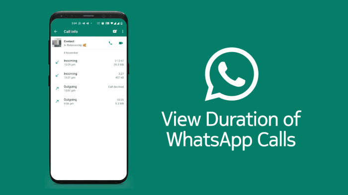 Cara melihat durasi panggilan wa