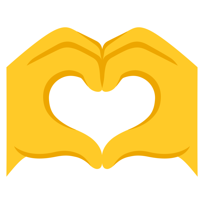 Cara membuat emoji tangan love