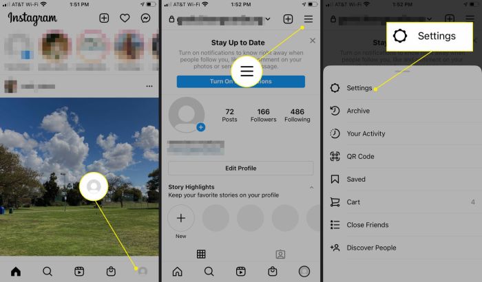 Cara membuat akun instagram publik
