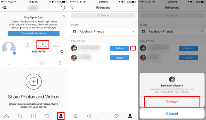 Cara undo remove follower instagram