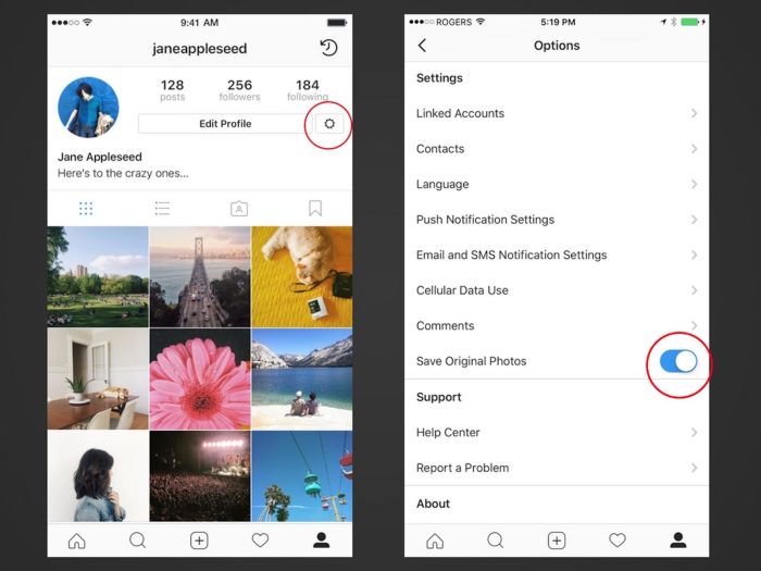 Cara simpan video instagram