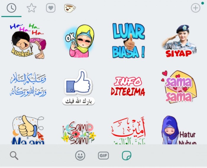 Cara menampilkan stiker di wa