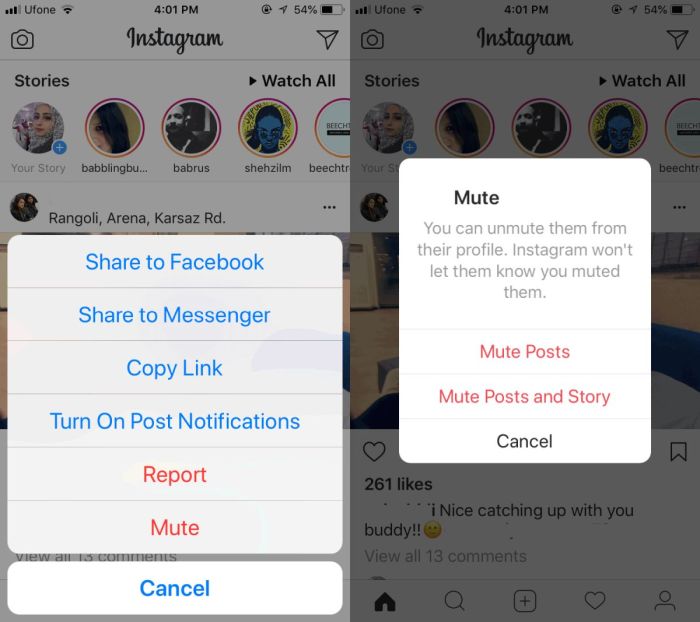 Cara menonaktifkan senyap instagram